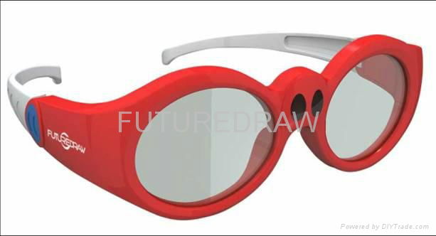 Active shutter 3D glasses for cinema
