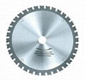 T.C.T circular saw blade for cutting ferrous metal