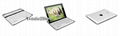 Aluminium Alloy bluetooth wireless keyboard for iPad 2  1