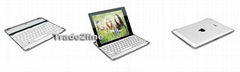 Aluminium Alloy bluetooth wireless keyboard for iPad 2 