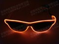 2013火爆供应 EL发光眼镜 闪光眼镜 冷光眼镜 发光玩具 霹雳发光眼镜 5