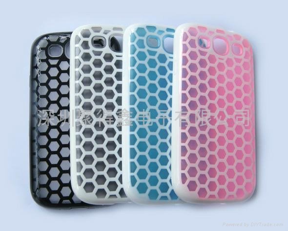  Samsung S3/I9300 cellular frosted double color shell 