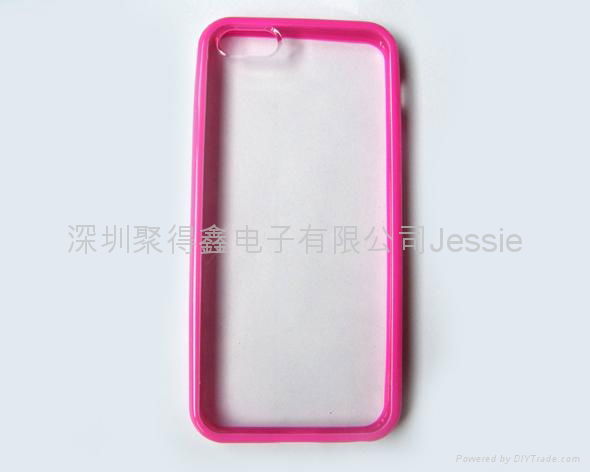 IPHONE 5 TPU+PC光面透明双色壳 2