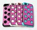 IPHONE 5 three in One three-color set Sillice Gel TPU  PC 1