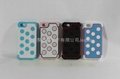 IPHONE 5 three in One three-color set Sillice Gel TPU  PC 5