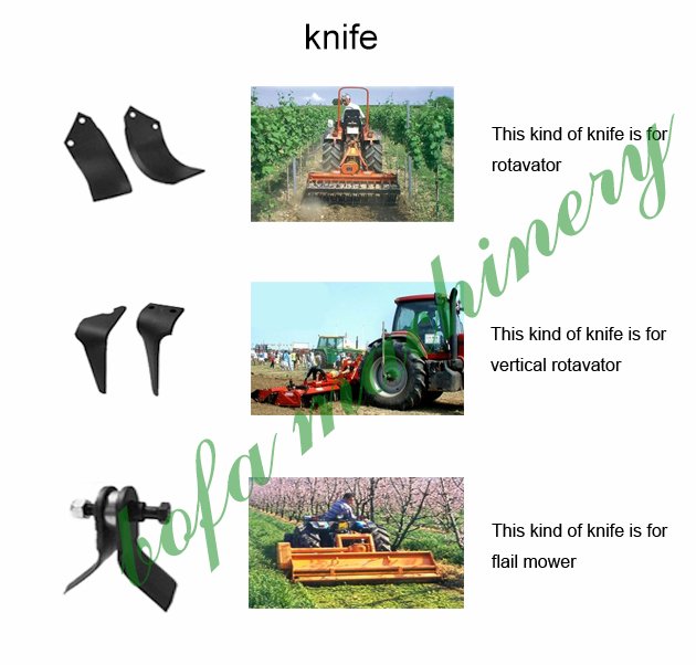 knives/hammer/blade for mower slasher 