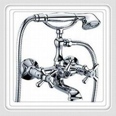Brass Free Floorstanding Bathtub Faucet mixer tap with chrome