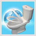 Two Piece S-trap Toilets Bowls Water Closet with slow down cover