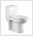 One piece porcelain toilet Wash down water saving Toilet - high quality 