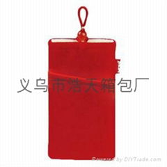 Flannelette mobile phone bag