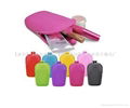 Portable silica gel colorful Cosmetic box for women 3