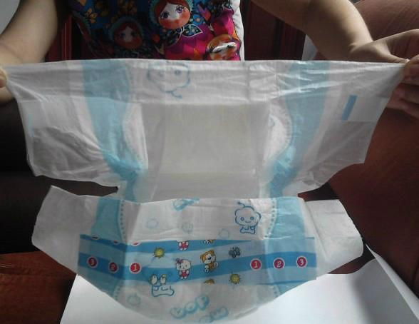 3x 40ft stock Disposable cotton diaper for Baby