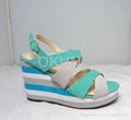 Ladies platform nice sample sandal with high quality and reasonable comfortable  3