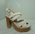 Ladies platform nice sample sandal with high quality and reasonable comfortable  4