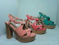 Ladies platform nice sample sandal with high quality and reasonable comfortable  5