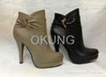 Winter knee boots for woman with high