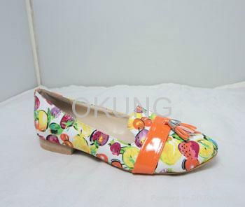 Wholesale woman flat causual shoes,various vamp 4