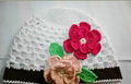 crochet hats with flower