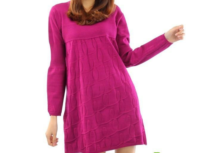 lady knitwear sweater dresses 2