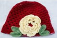 crochet hats with flower 3