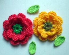 hand crochet flowers