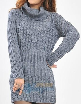 Winter turtleneck knitting sweater