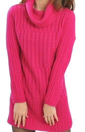 Winter turtleneck knitting sweater 3