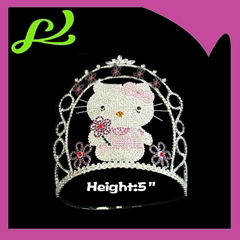 5inch hello kitty crystal pageant crown