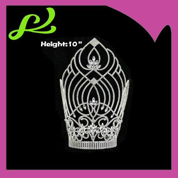 10inch height crystal pageant crowns  3