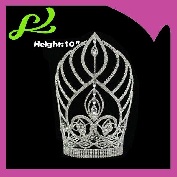 10inch height crystal pageant crowns  4