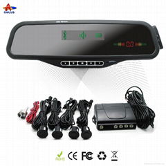 ALD08B--Bluetooth Handsfree Car Mirror with MP3 Player and 4 LED parking sensors