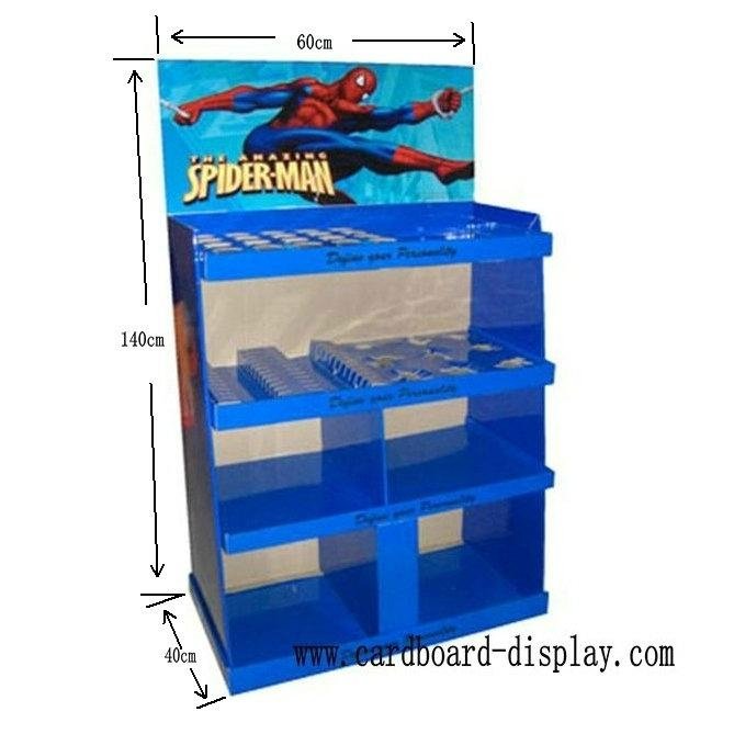 Coffee products Compartment Cardboard Display Rack 4