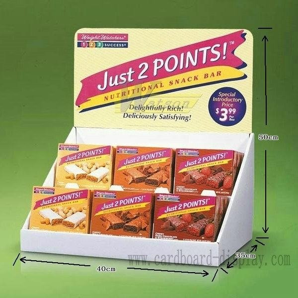 Compartment Cardboard Display Display with hooks 5