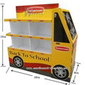 lunch box cardboard pallet display stands for supermarket promotion