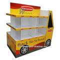 lunch box cardboard pallet display stands for supermarket promotion 3