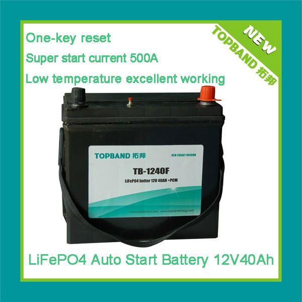 Hot sale car battery 12V 40Ah with SLA case