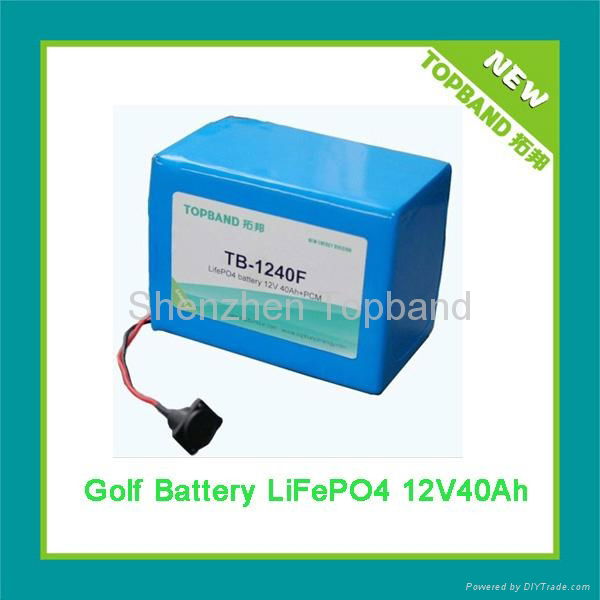 12V 40Ah Golf Trolley Battery with lifepo4 battery