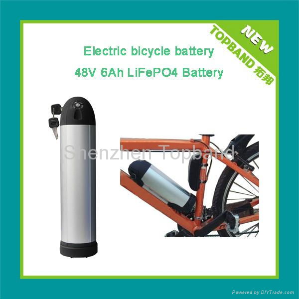 Electric bike battery 48V6Ah with bottle case+BMS 