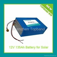 Factory direct sale 12v lithium polymer battery 135Ah + BMS