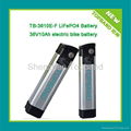 TB--3610E-F lifepo4 36v 10Ah E-bike battery+PCM with aluminume case 1