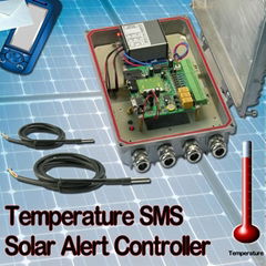 Temperature SMS Solar Alert Controller