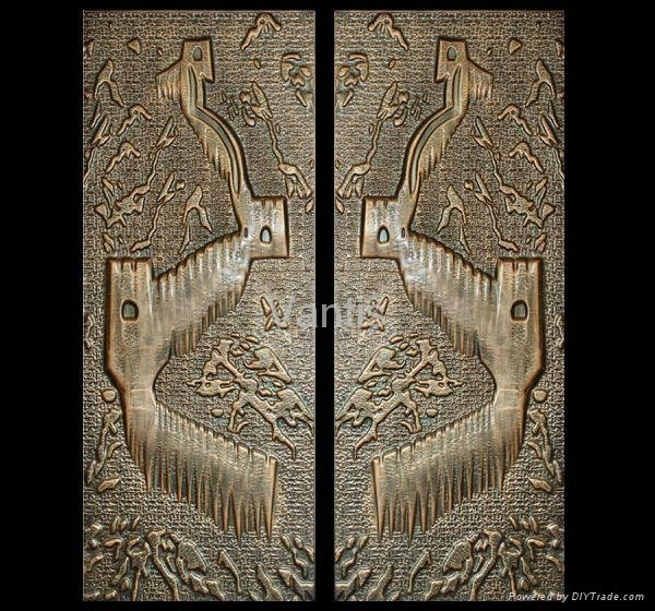 Copper Carved Panel
