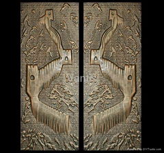 Copper Carved Panel