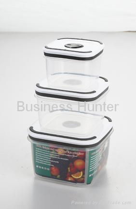 Square food container set, 5pcs 2