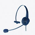 Telephone headset for call center