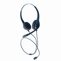 Call center telephone and headsets HW350D