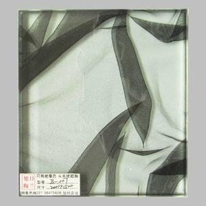 上海旭日梅蘭立體布紋夾膠玻璃