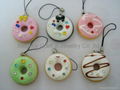 Educational toys simulation nutritional food doughnut key chain 3