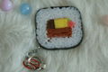 Educational toys simulation nutritional food sushi key chain