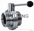 Sanitary butterfly valve 1